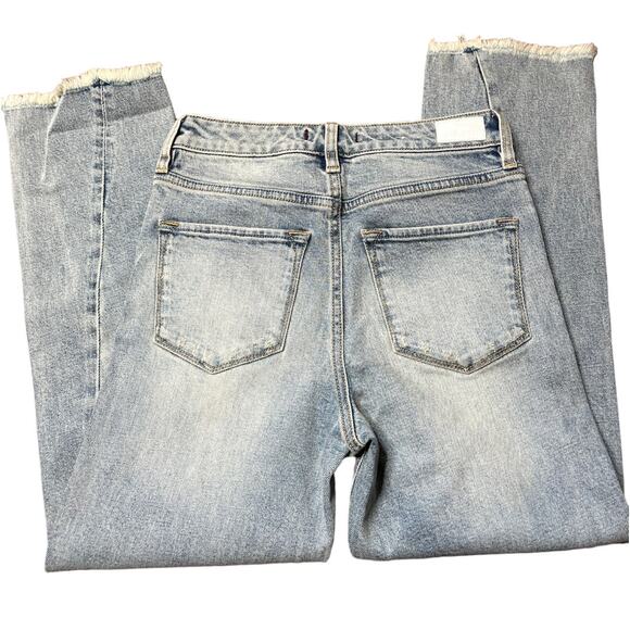 Dear John 11" HIGH RISE RAW HEM FRANKIE STRAIGHT SAN DIEGO Size 25 NWT - Picture 5 of 6